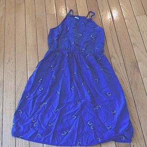 Lavender floral print dress